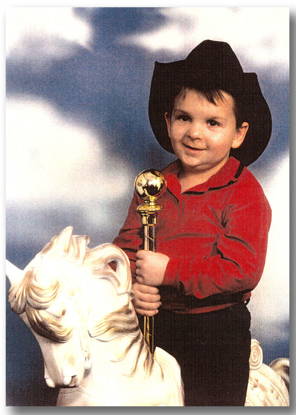 Photo of Brock Walquist riding a horse